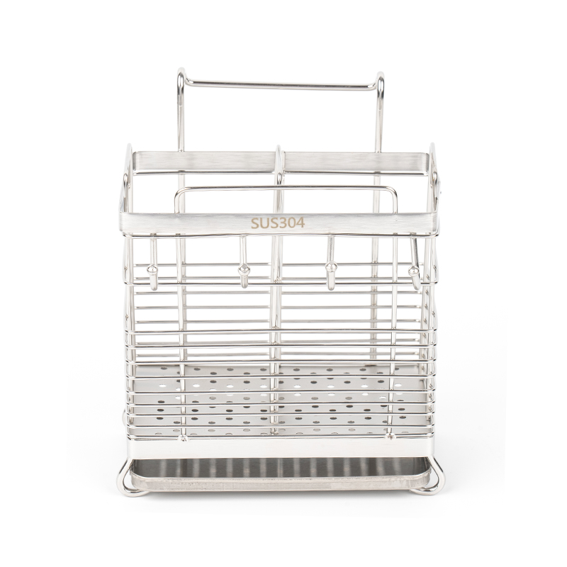 304 স্টেইনলেস স্টীল রান্নাঘরের বাসন চপস্টিক হোল্ডার শুকানো