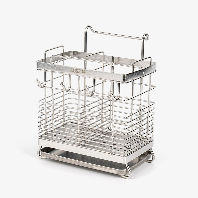 304 স্টেইনলেস স্টীল রান্নাঘরের বাসন চপস্টিক হোল্ডার শুকানো