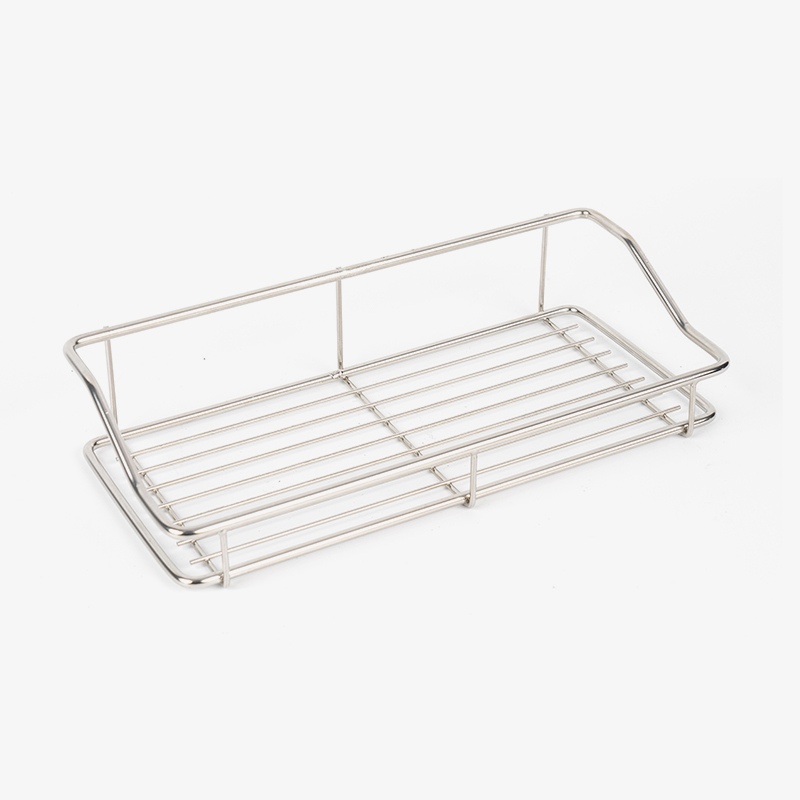 স্টেইনলেস স্টীল নো-ড্রিল বাথরুম স্টোরেজ শেল্ফ