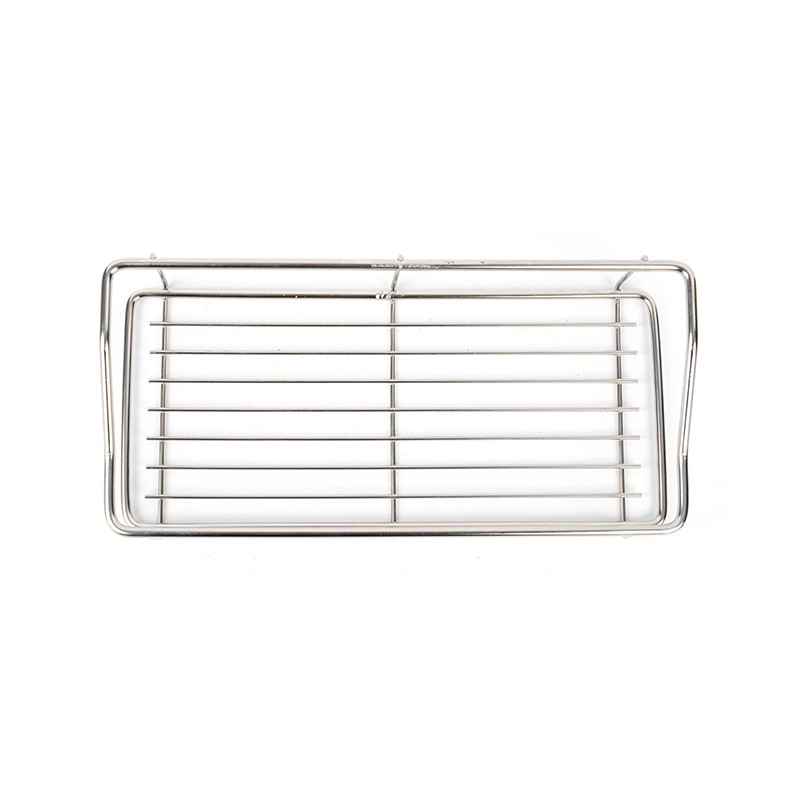 স্টেইনলেস স্টীল নো-ড্রিল বাথরুম স্টোরেজ শেল্ফ