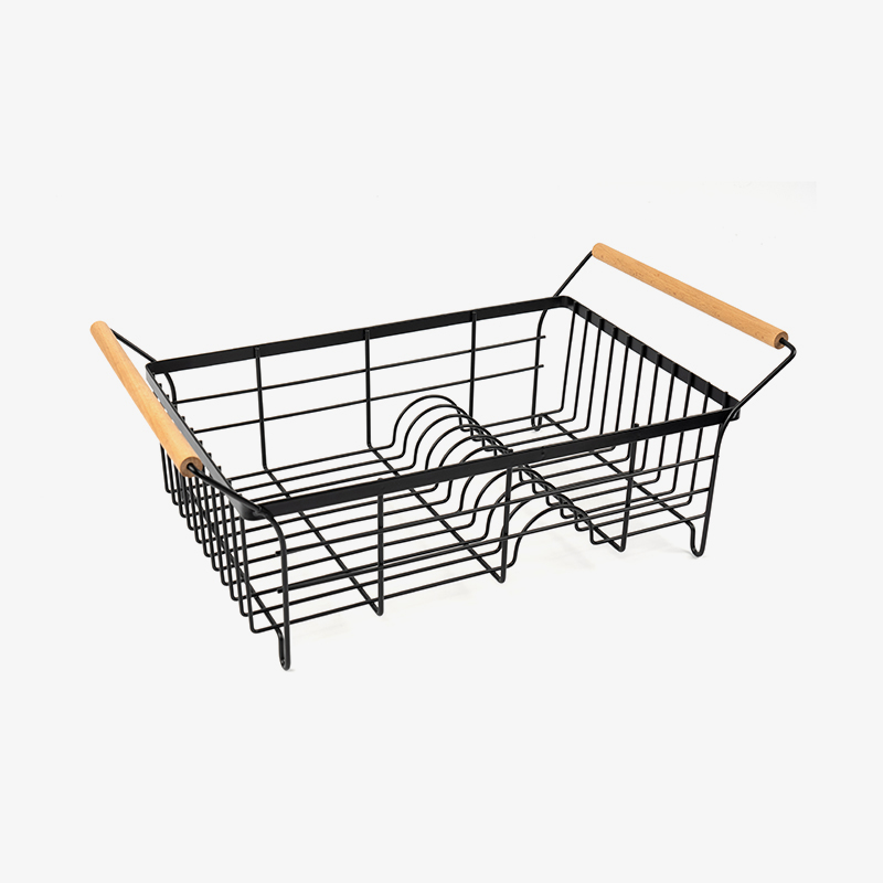 কাটলারি হোল্ডার এবং ড্রেনবোর্ড সহ স্টেইনলেস স্টীল ডিশ শুকানোর র্যাক