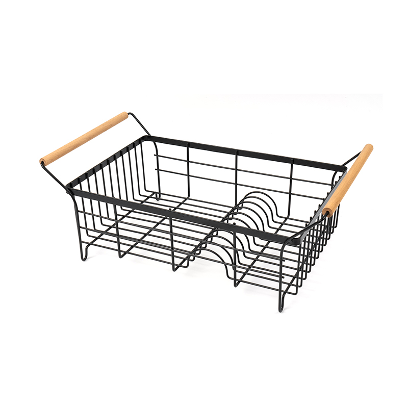 কাটলারি হোল্ডার এবং ড্রেনবোর্ড সহ স্টেইনলেস স্টীল ডিশ শুকানোর র্যাক