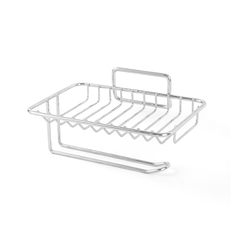 স্ব-নিষ্কাশন এবং স্টেইনলেস স্টীল স্ট্যান্ড সহ সিরামিক সাবান থালা