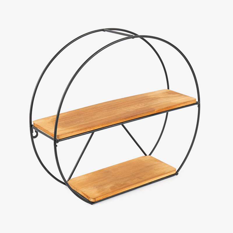 রান্নাঘরের জন্য গোল্ডেন ওয়াল শেলফ এবং ঝুলন্ত স্টোরেজ বাস্কেট