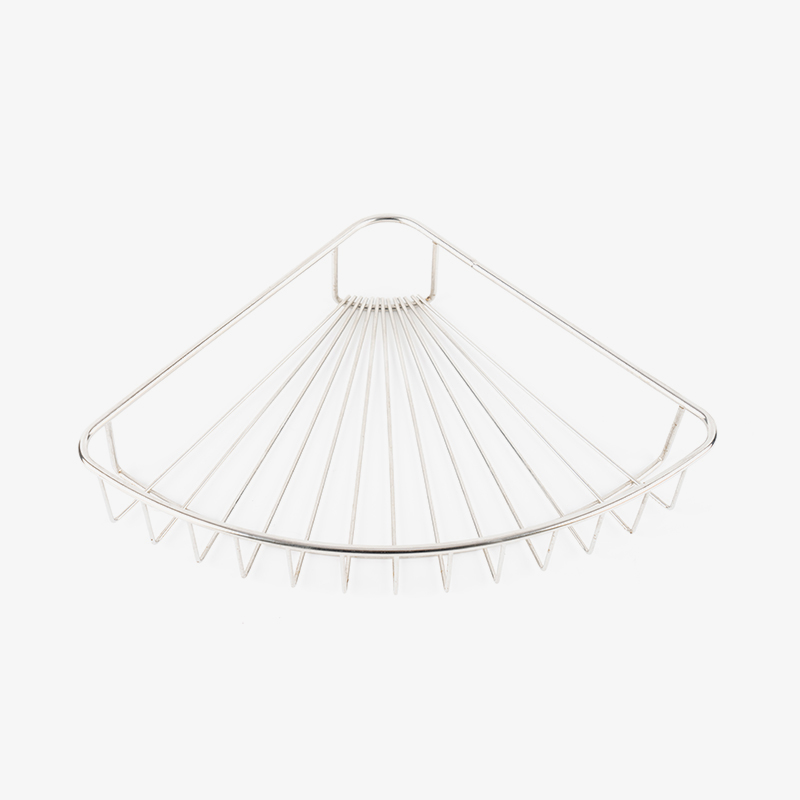 হুক সহ স্টেইনলেস স্টীল ওয়াল-মাউন্ট ঝরনা ক্যাডি