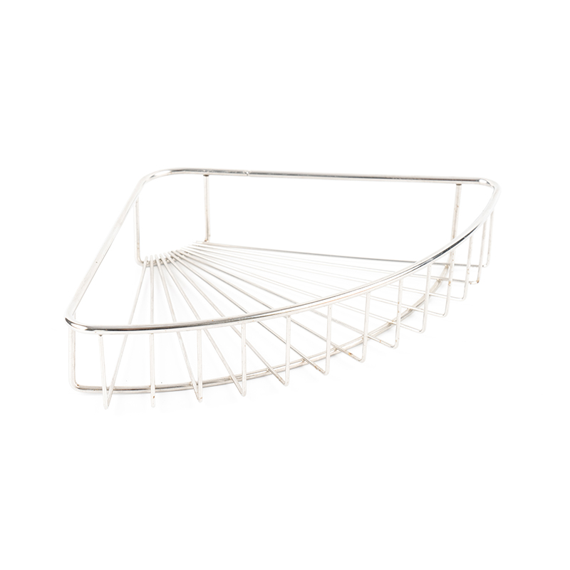 হুক সহ স্টেইনলেস স্টীল ওয়াল-মাউন্ট ঝরনা ক্যাডি