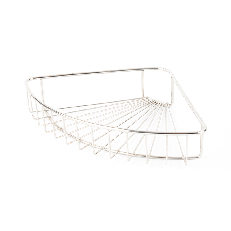 হুক সহ স্টেইনলেস স্টীল ওয়াল-মাউন্ট ঝরনা ক্যাডি