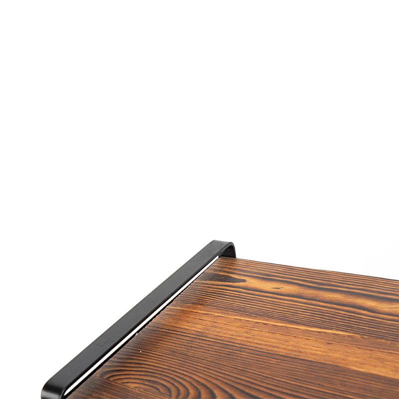 দেহাতি কাঠ কাউন্টারটপ ওয়াইন র্যাক বোতল সমাবেশ প্রয়োজন নেই