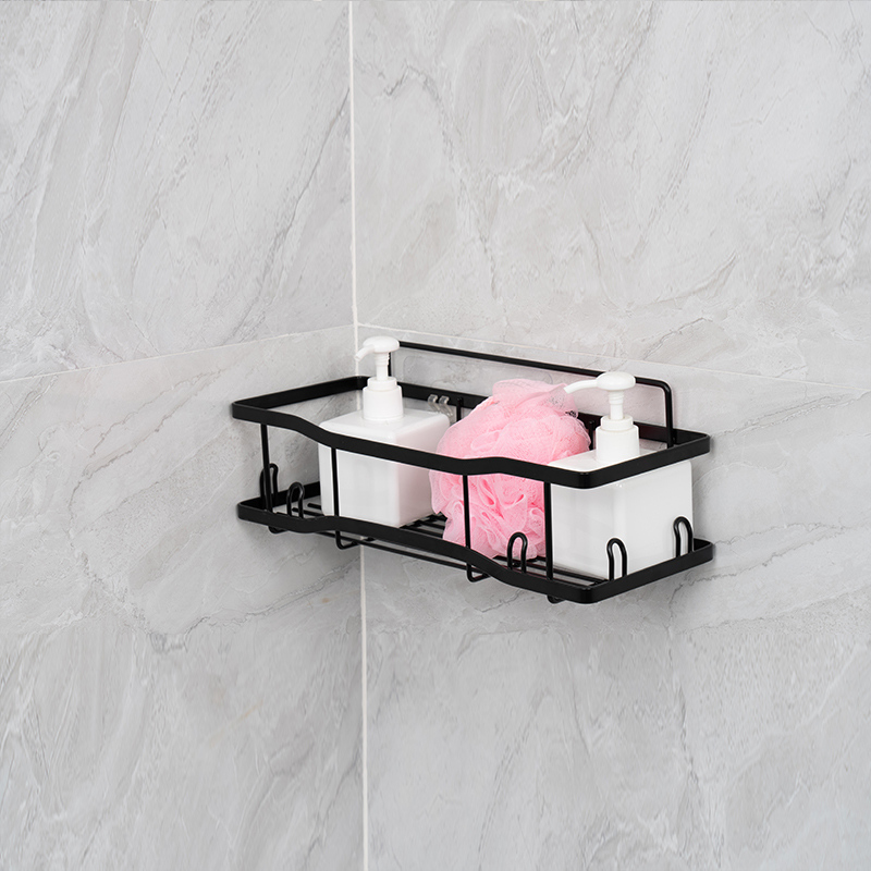 রান্নাঘর এবং বাথরুমের জন্য ওয়াল-মাউন্ট করা মেটাল ওয়্যার স্টোরেজ বাস্কেট